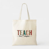 Tote Bag Conception de devis couleur Leopard TEACH (Dos)