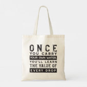 Tote Bag Conception de devis de sagesse - Valeur de chaque  (Dos)