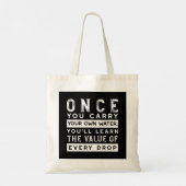 Tote Bag Conception de devis de sagesse - Valeur de chaque  (Dos)