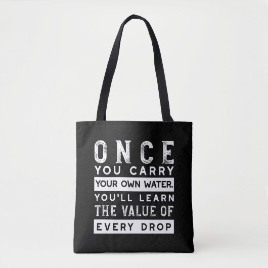Tote Bag Conception de devis de sagesse - Valeur de chaque  (Devant)