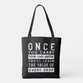 Tote Bag Conception de devis de sagesse - Valeur de chaque  (Dos)