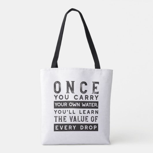 Tote Bag Conception de devis de sagesse - Valeur de chaque  (Dos)