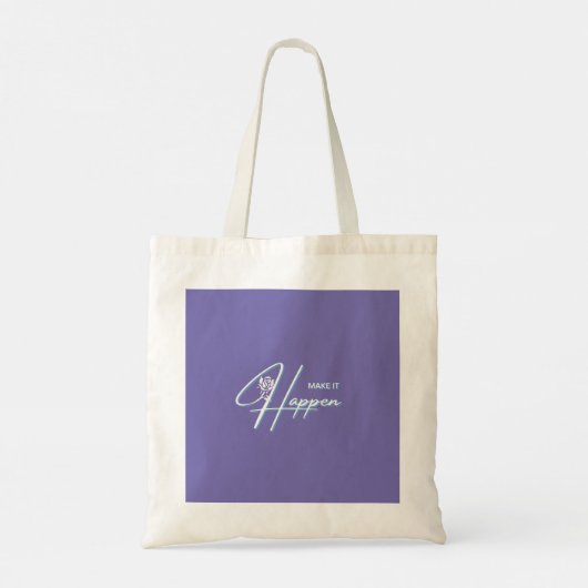 Tote Bag Conception de devis motivationnel (Dos)