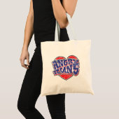 Tote Bag Conception de fans de courses en colère v2 (Devant (produit))