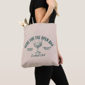 Tote Bag Conception de fête de cocktail rétro drôle (De près)