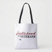 Tote Bag Conception de fierté militaire des sœurs de vétéra (Devant)