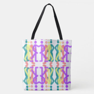 Tote Bag Conception de figures arc-en-ciel