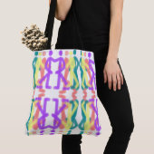 Tote Bag Conception de figures arc-en-ciel (De près)