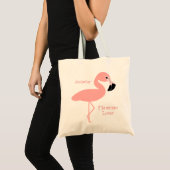 Tote Bag Conception de flamant rose (Devant (produit))