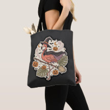 Conception de flamant rose effrayant vintage pour
