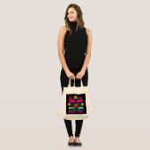Tote Bag Conception de flamants roses de vibes de plage (Devant (modèle))