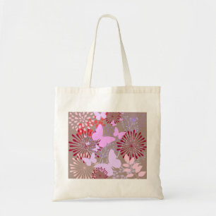 Tote Bag Conception de fleur de ressort de jardin de