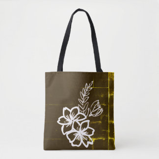 Tote Bag Conception de fleurs sombres