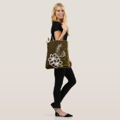 Tote Bag Conception de fleurs sombres (Sur le modèle)