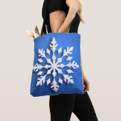 Tote Bag Conception de flocon de neige blanc détaillé (De près)