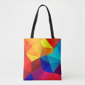 Tote Bag Conception de flux géométrique abstrait vibrant (Devant)