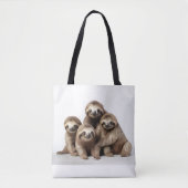 Tote Bag Conception de fond de paresseux (Devant)
