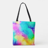 Tote Bag Conception de fond de texture de fourrure moelleus (Dos)