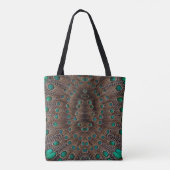 Tote Bag Conception de fractale de plume de faisan (Dos)