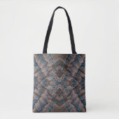Tote Bag Conception de fractale plume de faisan (Devant)