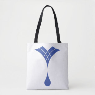 Tote Bag conception de goutte d'eau bleue