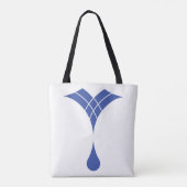 Tote Bag conception de goutte d'eau bleue (Dos)