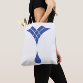 Tote Bag conception de goutte d'eau bleue (De près)