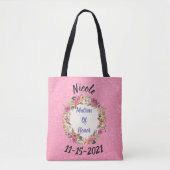 Tote Bag Conception de la couronne de fleurs en matron d'ho (Devant)
