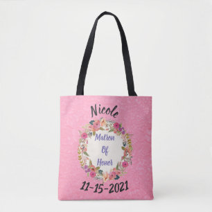 Tote Bag Conception de la couronne de fleurs en matron d'ho