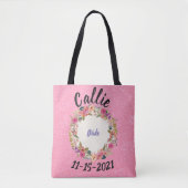Tote Bag Conception de la couronne fleurie de mariée (Devant)