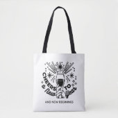 Tote Bag Conception de la fête du Nouvel An (Devant)