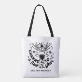 Tote Bag Conception de la fête du Nouvel An (Dos)