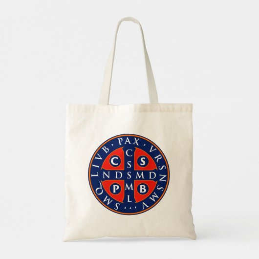Tote Bag Conception de la médaille St. Benedict (Dos)