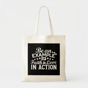 Tote Bag Conception de la motivation chrétienne - Foi, Amou