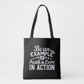 Tote Bag Conception de la motivation chrétienne - Foi, Amou (Devant)
