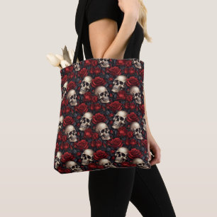 Tote Bag Conception de la série A Skull and Roses 10