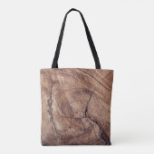 Tote Bag Conception de la texture du grain de bois rustique (Dos)