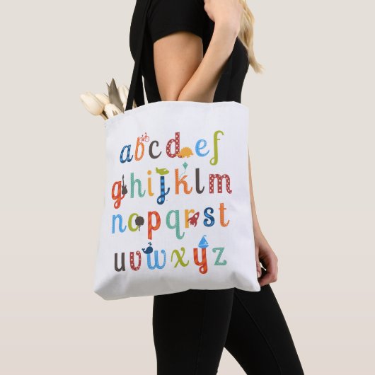 Tote Bag Conception de l'alphabet (De près)