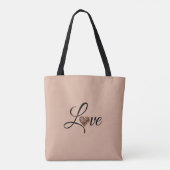 Tote Bag Conception de l'amour de coeur léopard Glam (Dos)