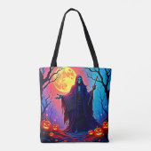 Tote Bag Conception de l'appel de éffrayant Moon Death (Dos)