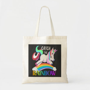 Tote Bag Conception de licorne arc-en-ciel Catch