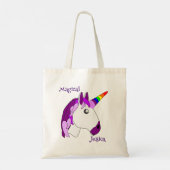 Tote Bag Conception de licorne personnalisée (Dos)