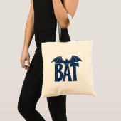 Tote Bag Conception de linogravure d'Halloween avec ailes d (Devant (produit))