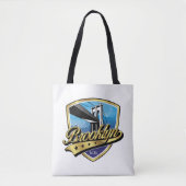 Tote Bag Conception de logo Brooklyn Elegant Gold Swoosh (Devant)