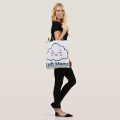 Tote Bag Conception de logo "Maman Douce" de nuage Kawaii m (Sur le modèle)