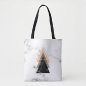 Tote Bag Conception de marbre en pastel d'impression (Devant)