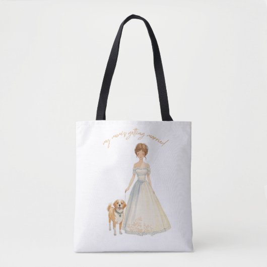 Tote Bag Conception de mariage de maman | Chien de mariage (Devant)