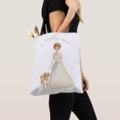 Tote Bag Conception de mariage de maman | Chien de mariage (De près)