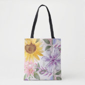 Tote Bag Conception de mélange de tournesols (Devant)