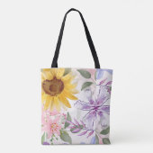 Tote Bag Conception de mélange de tournesols (Dos)